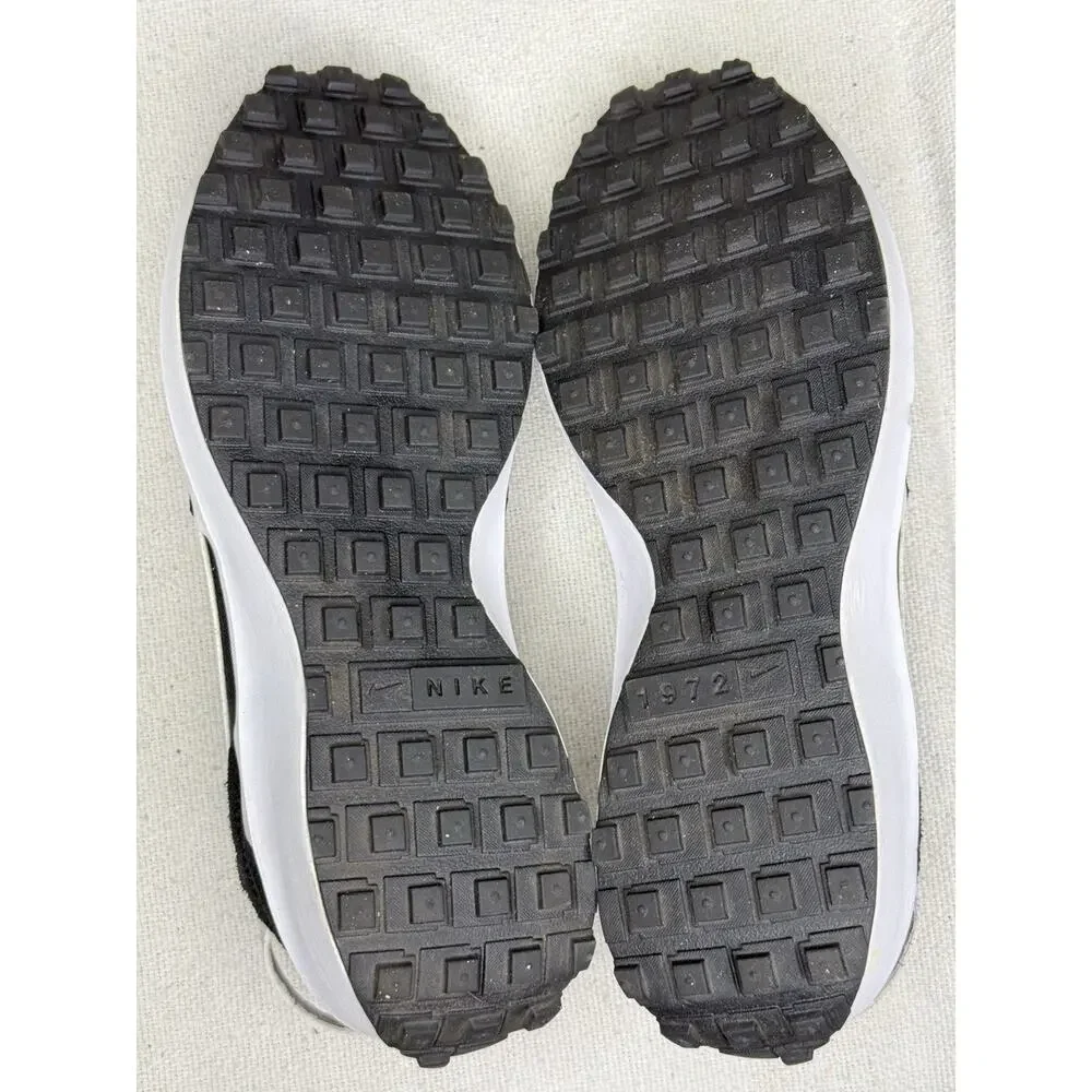 Nike Waffle Debut Black White Men's Size 7.5 Suede Running Sneakers